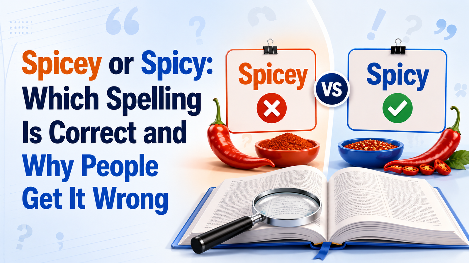 Spicey or Spicy: Which Spelling Is Correct and Why People Get It Wrong