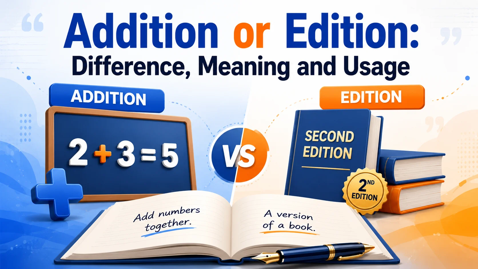 Addition or Edition: Difference, Meaning and Usage