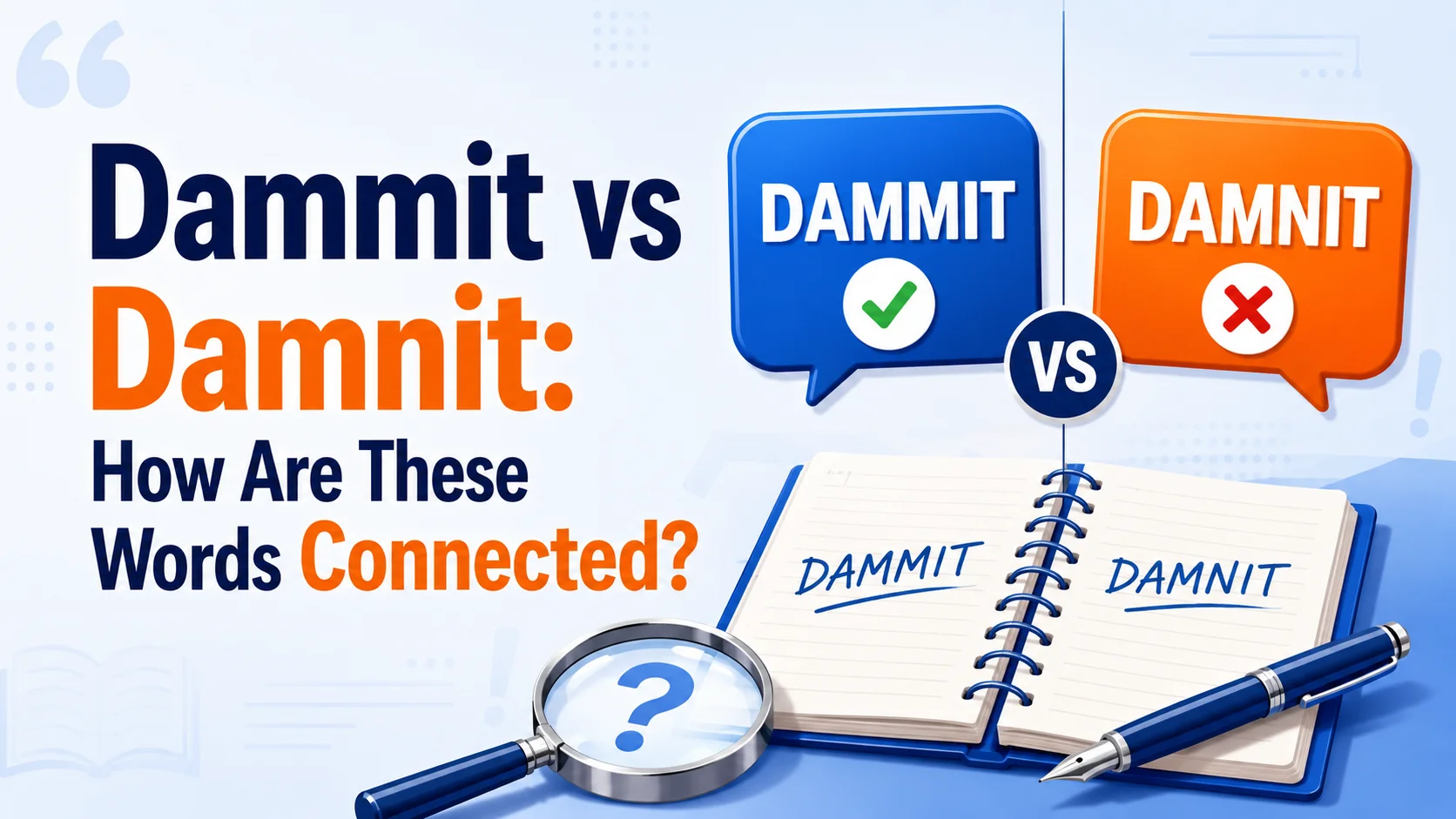 Dammit vs Damnit: How Are These Words Connected?