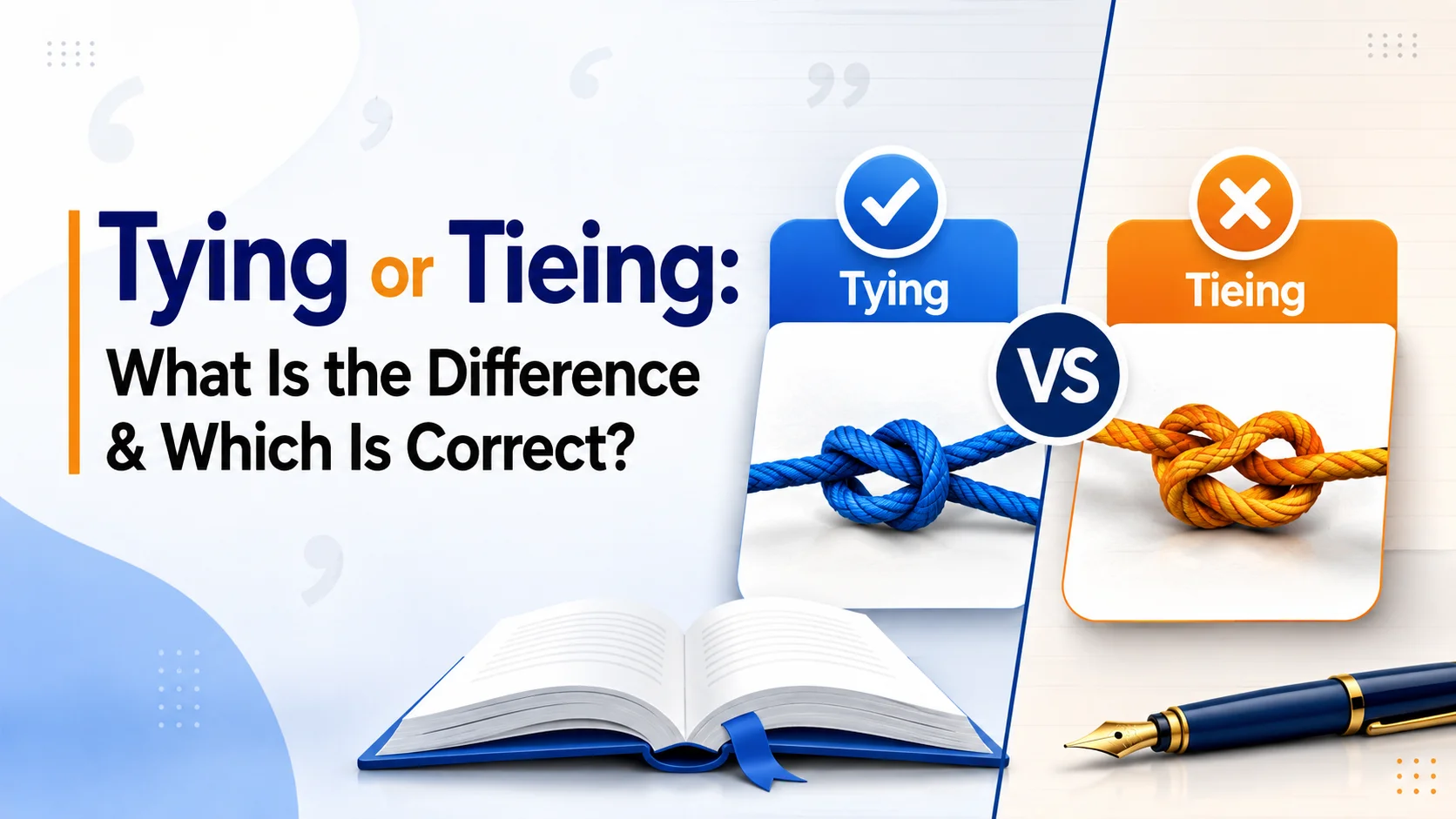 Tying or Tieing: What Is the Difference & Which Is Correct?