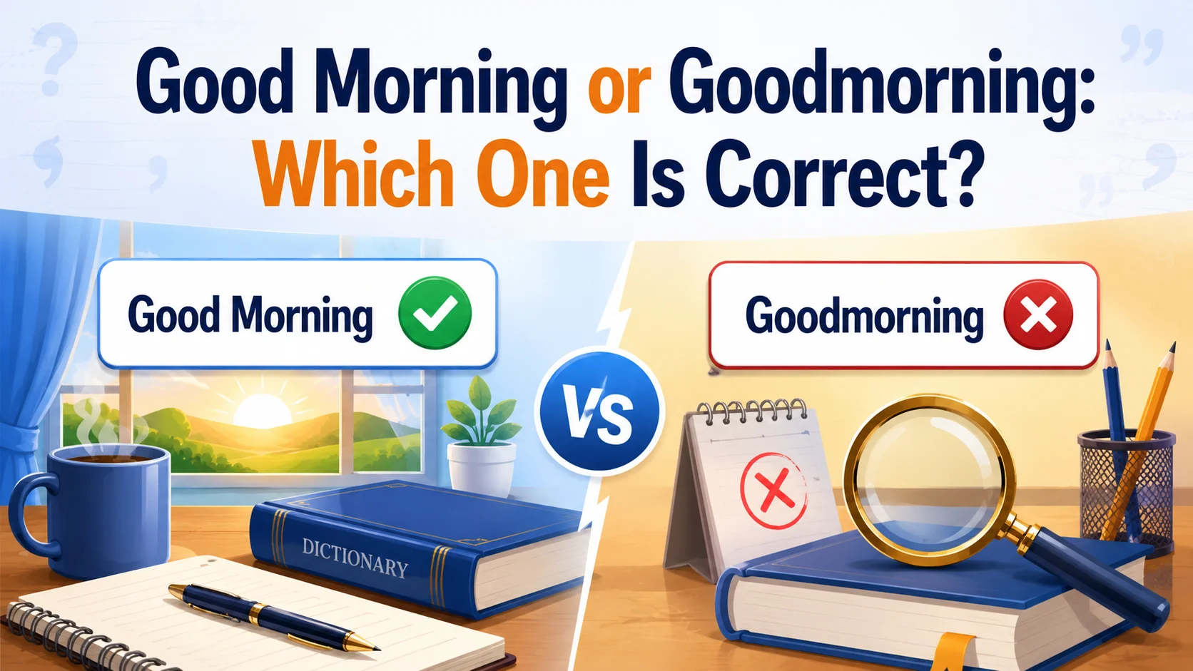 Good Morning or Goodmorning: Which One Is Correct?
