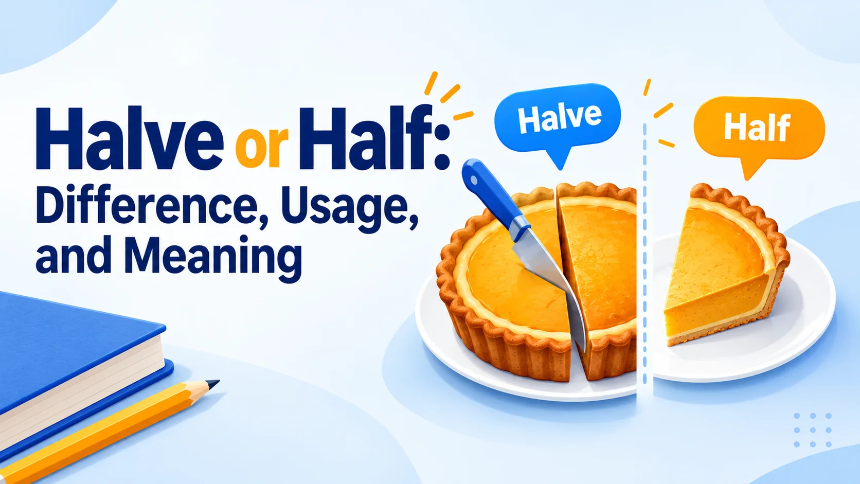 Halve or Half: Difference, Usage, and Meaning