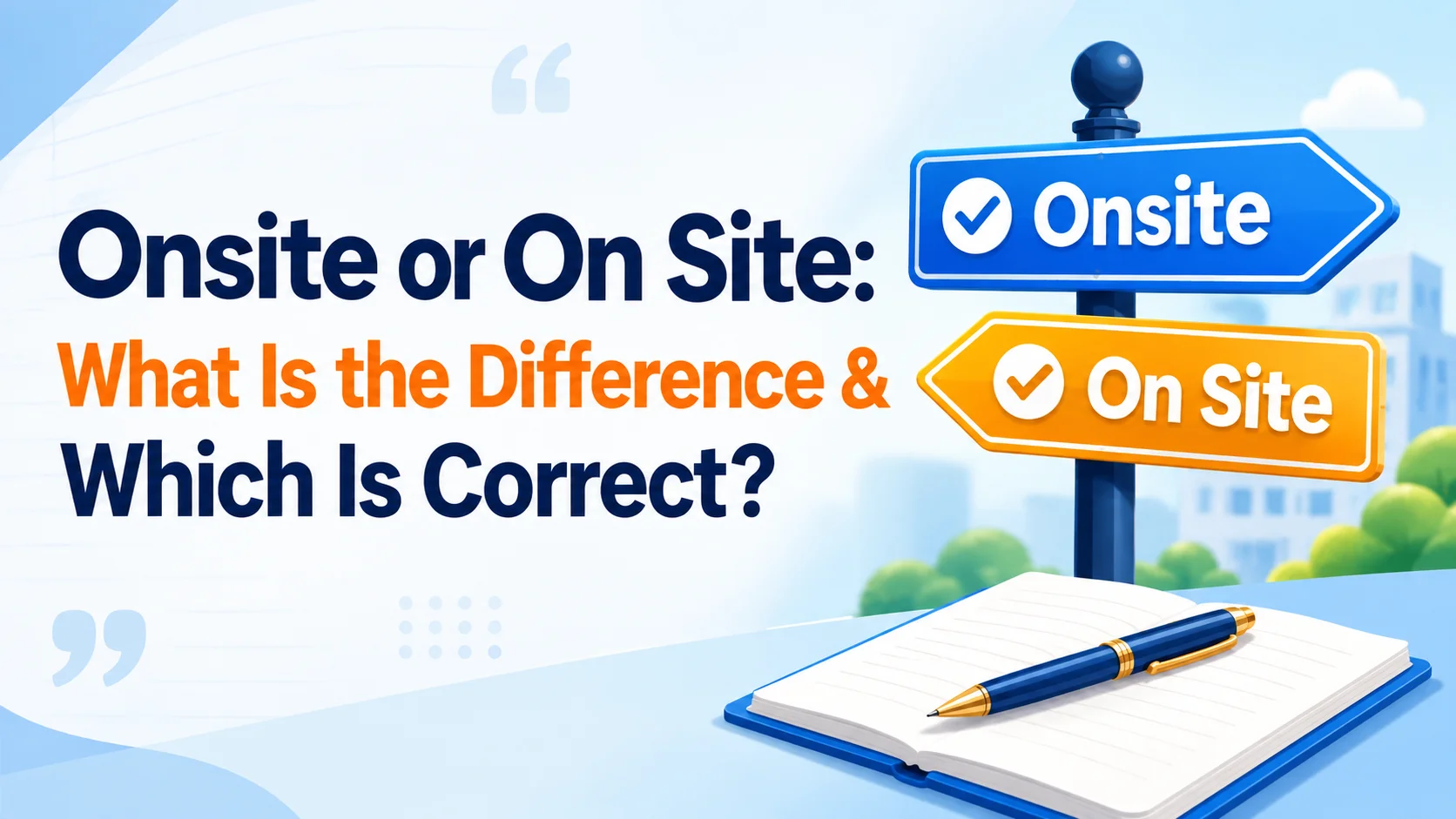 Onsite or On Site: What Is the Difference & Which Is Correct?