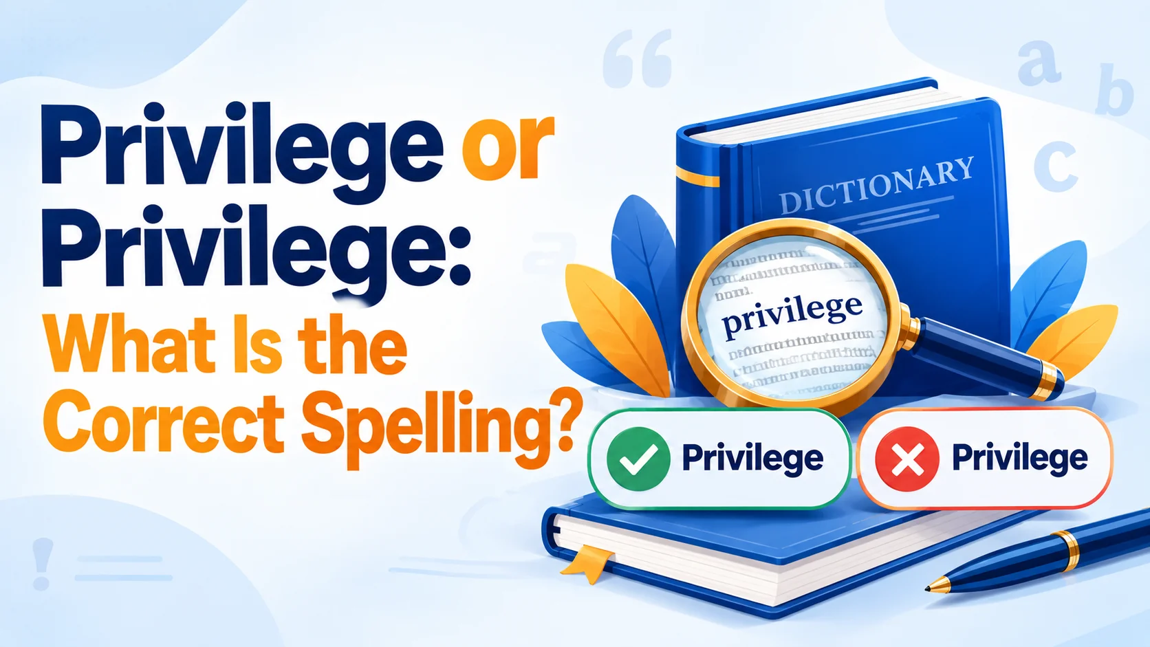 Privilege or Privilege: What Is the Correct Spelling?