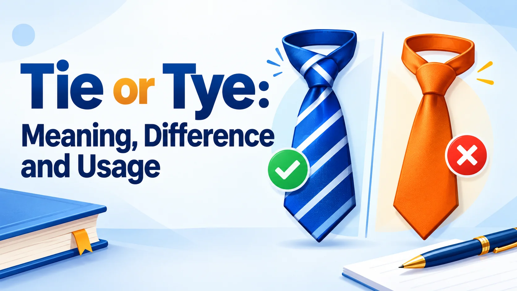 Tie or Tye: Meaning, Difference and Usage