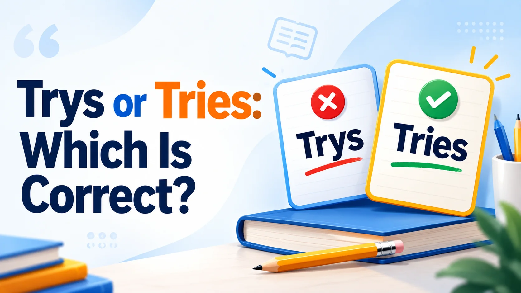 Trys or Tries: Which Is Correct? Spelling, Meaning, Rules & Examples