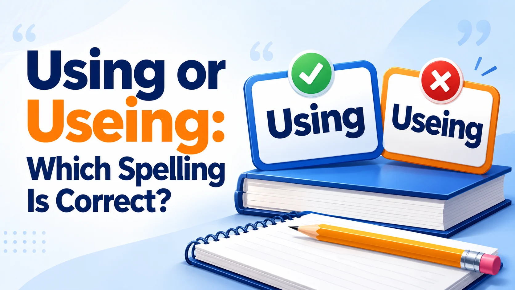 Using or Useing: Which Spelling Is Correct?