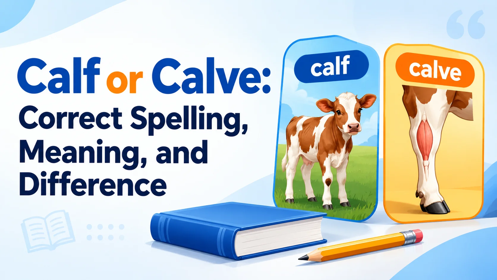 Calf or Calve: Correct Spelling, Meaning, and Difference