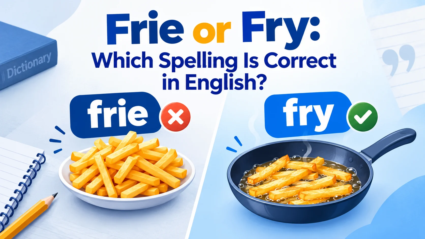 Frie or Fry: Which Spelling Is Correct in English?