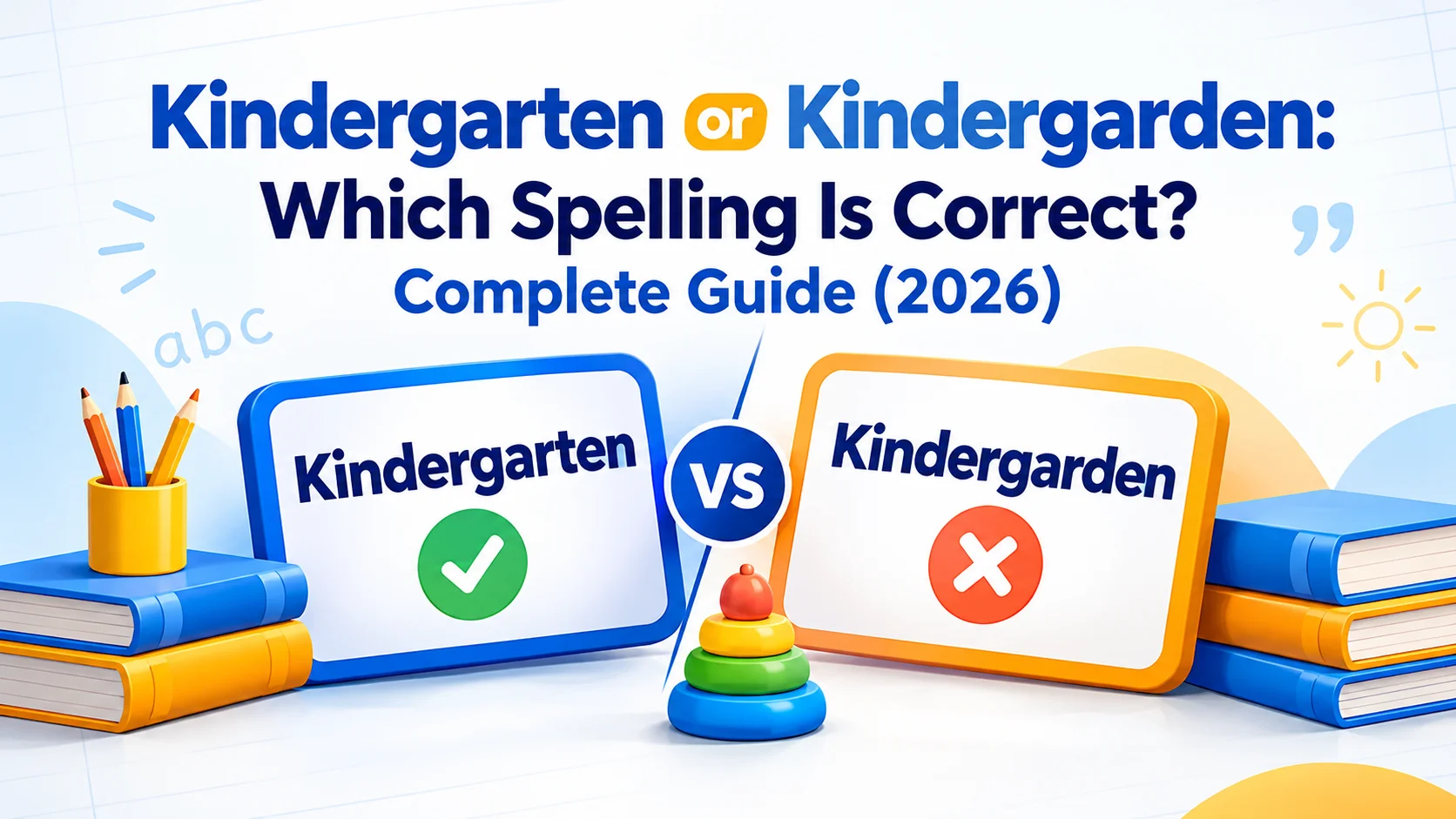 Kindergarten or Kindergarden: Which Spelling Is Correct? Complete Guide (2026)