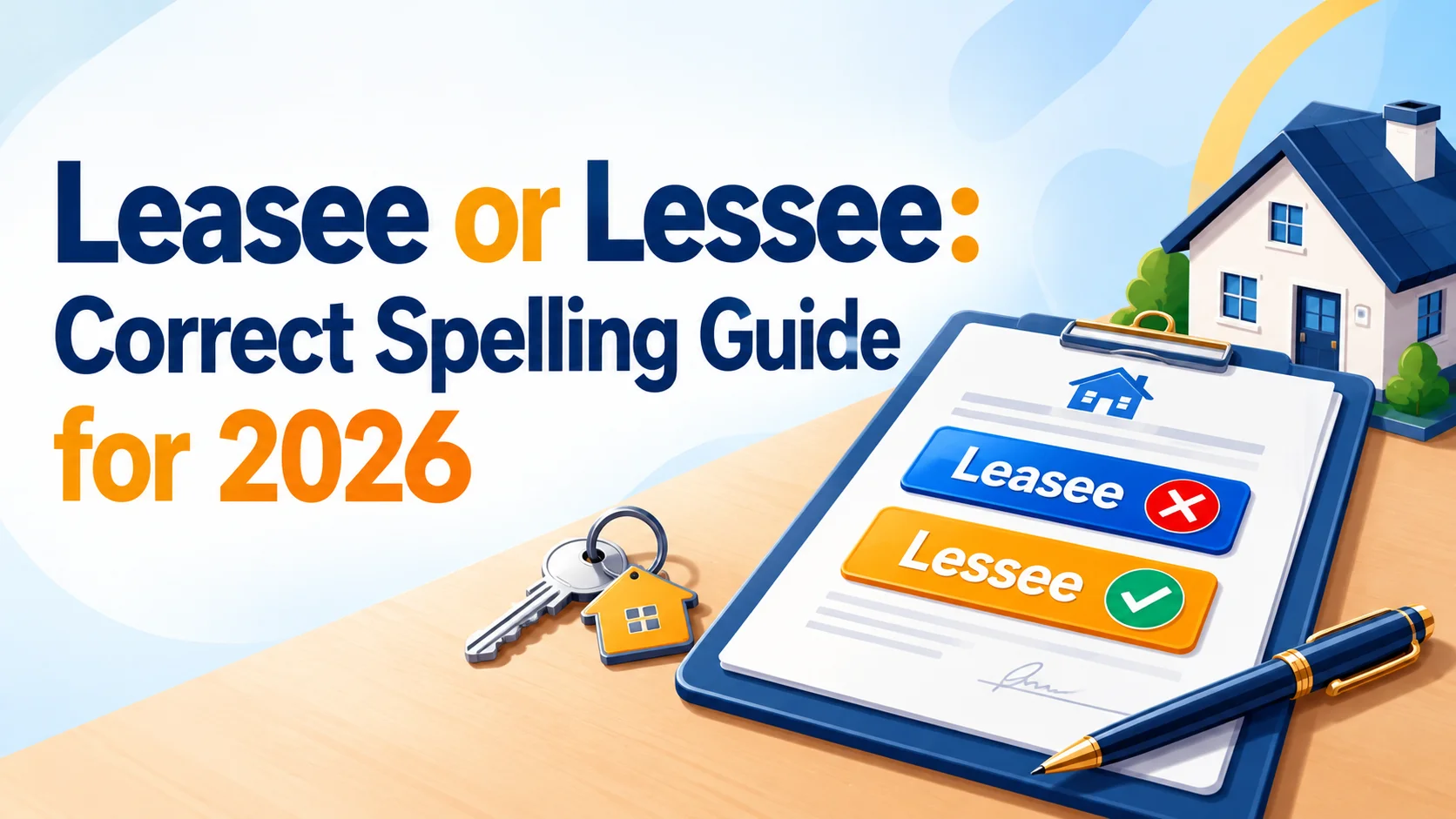 Leasee or Lessee: Correct Spelling Guide for 2026