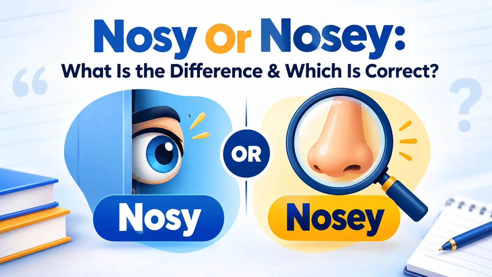 Nosy Or Nosey: What Is the Difference & Which Is Correct?