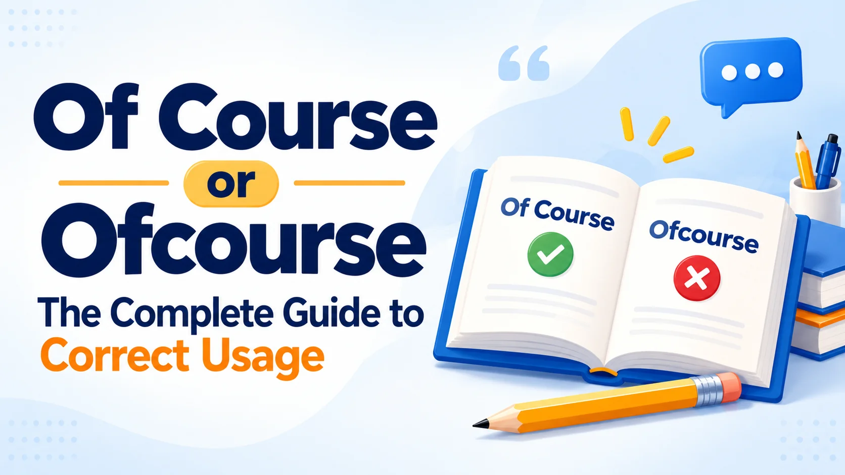 Of Course or Ofcourse: The Complete Guide to Correct Usage