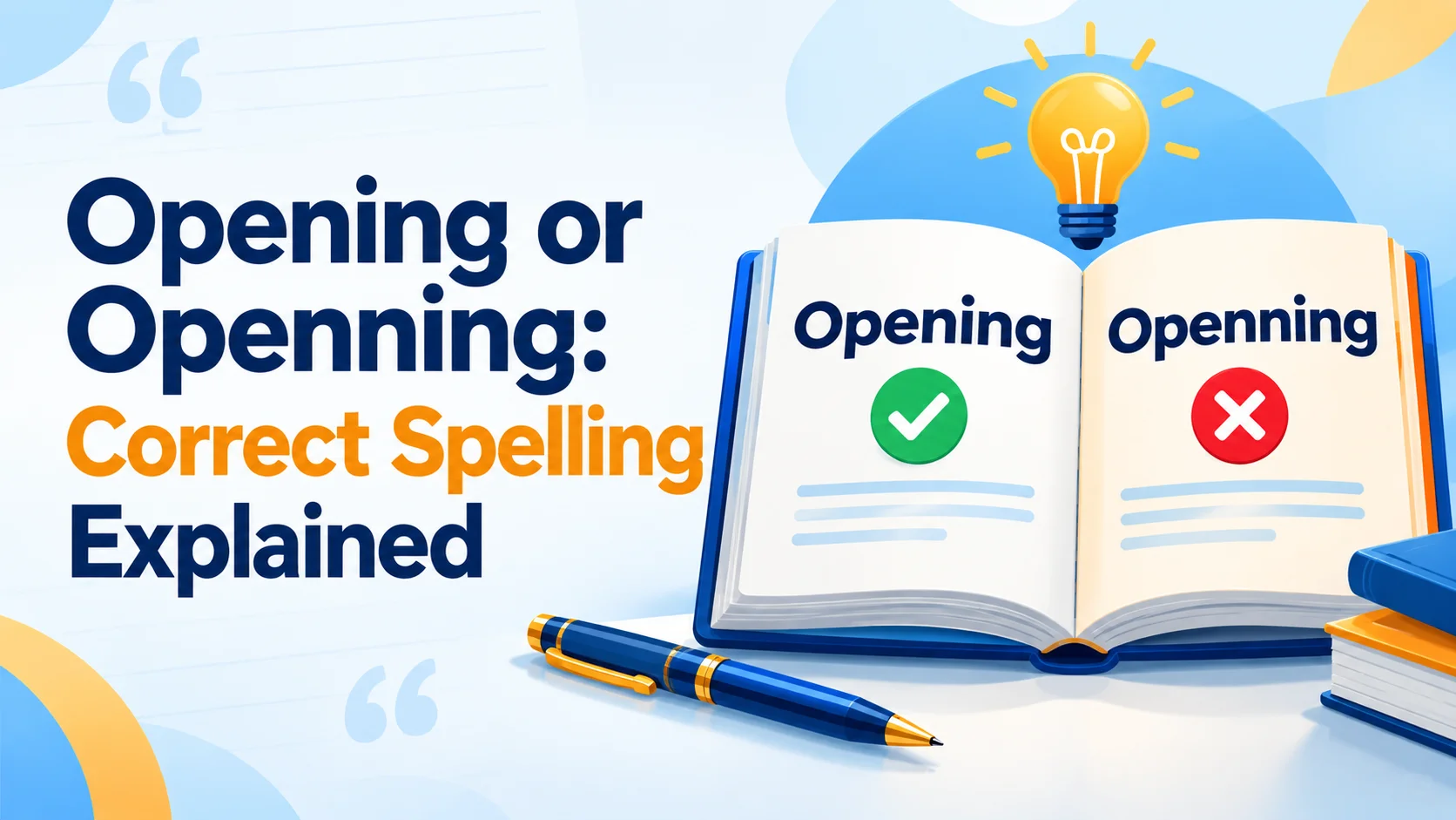 Opening or Openning: Correct Spelling Explained
