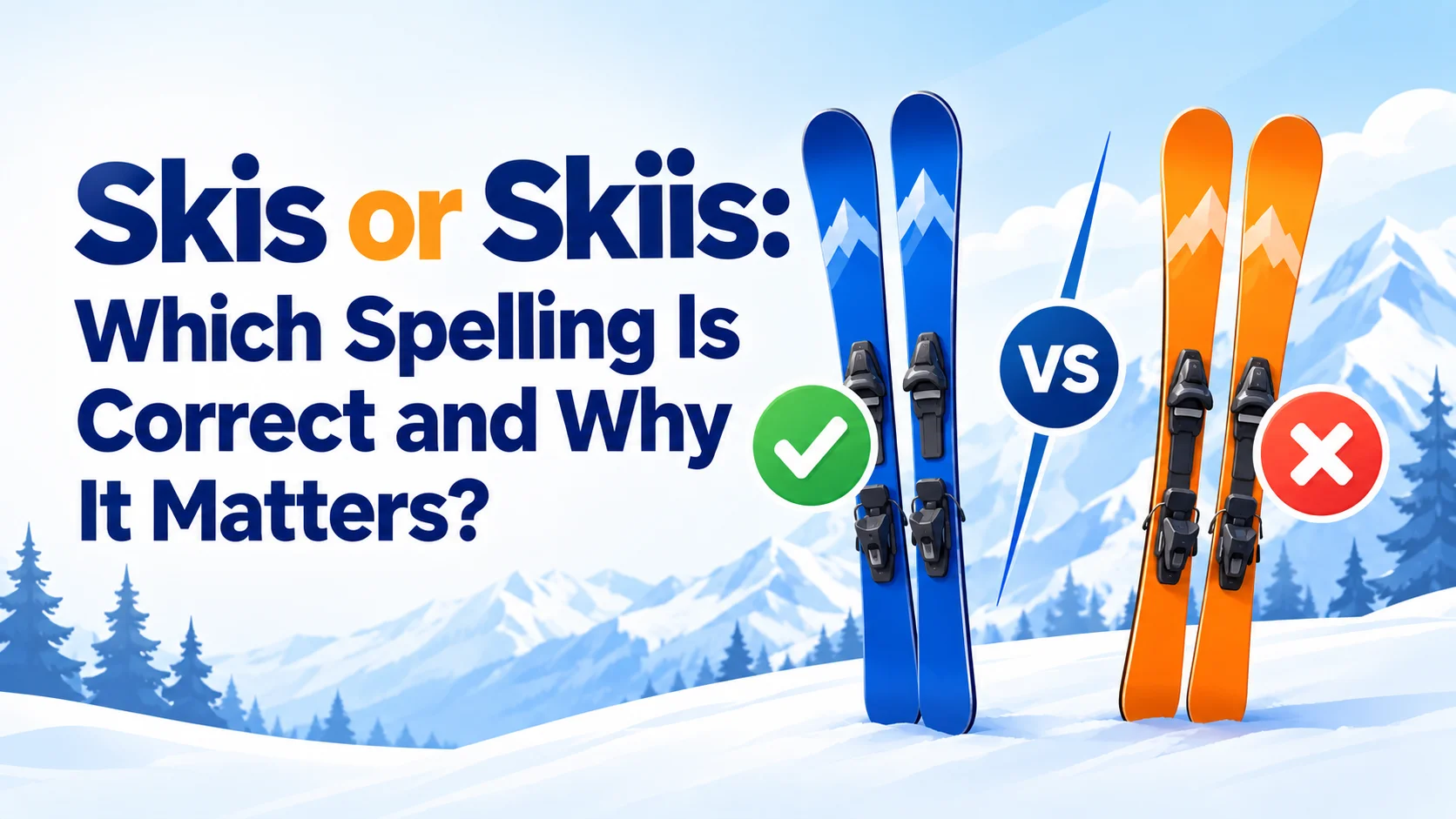 Skis or Skiis: Which Spelling Is Correct and Why It Matters?