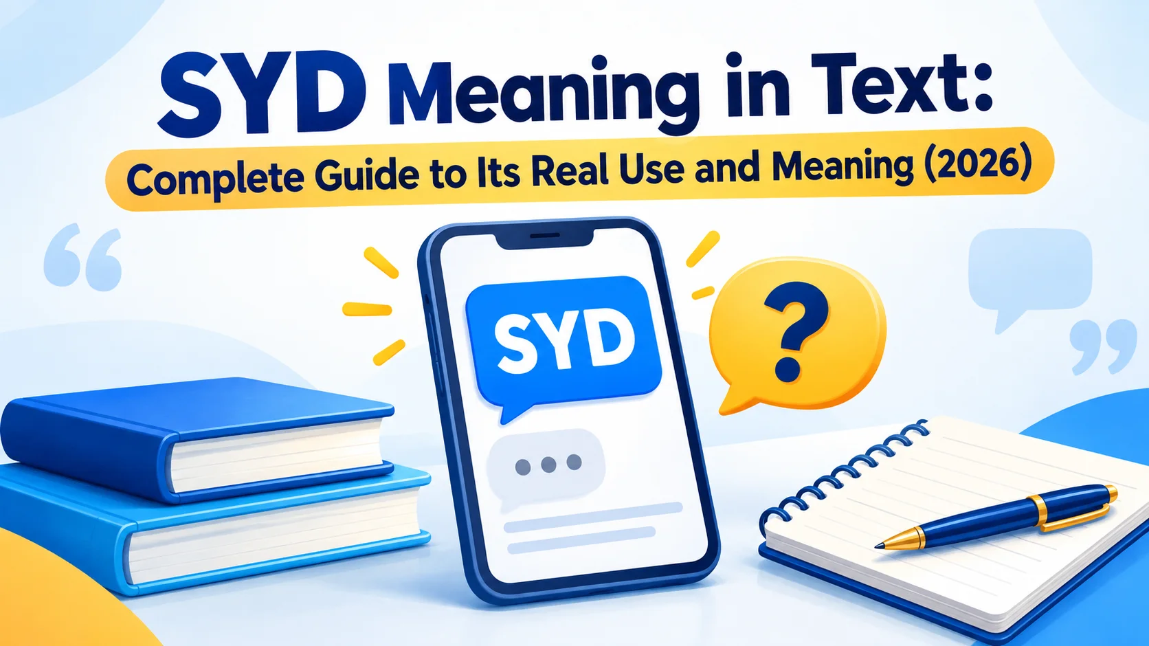 SYD Meaning in Text: Complete Guide to Its Real Use and Meaning (2026)