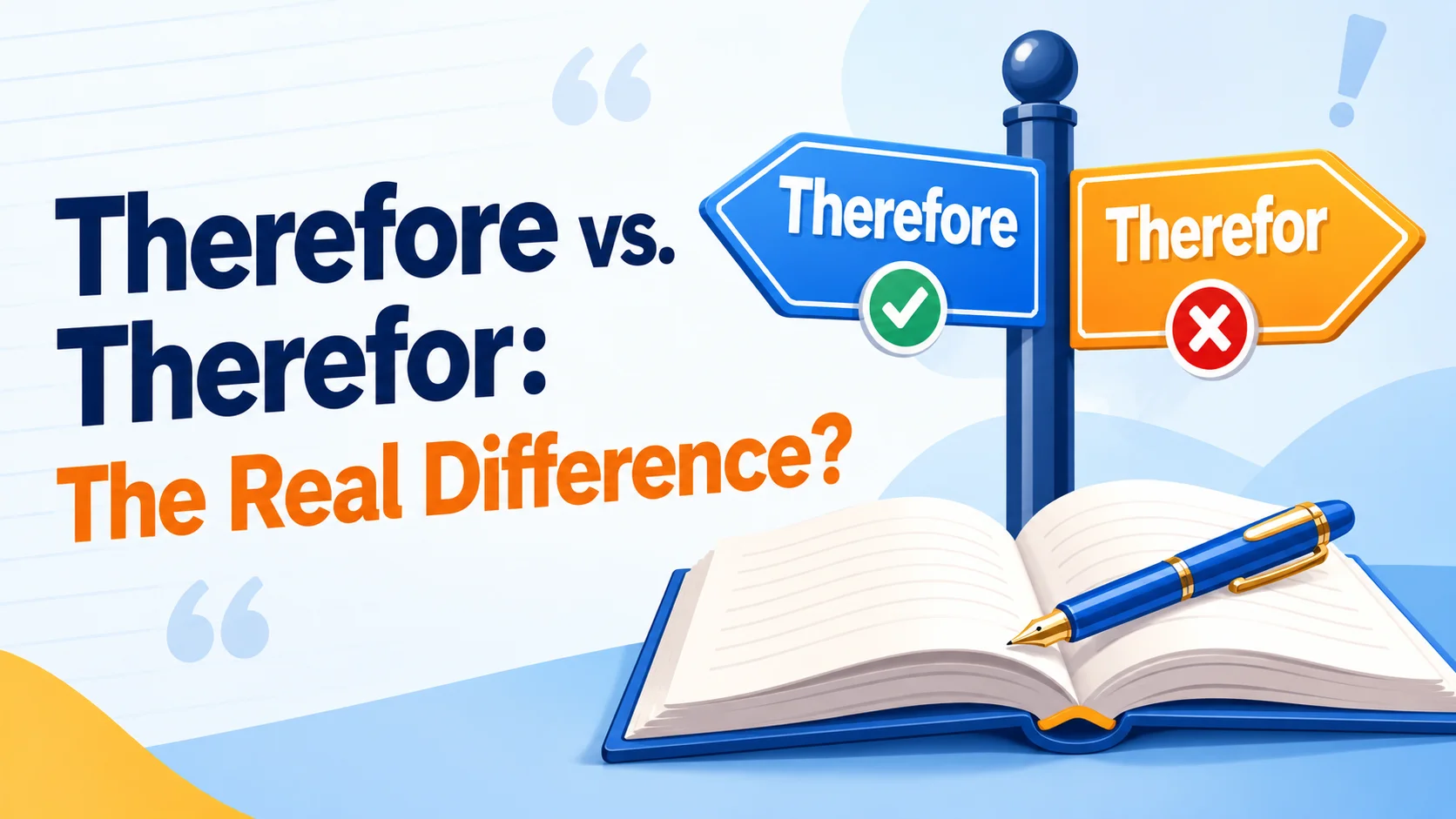 Therefore vs. Therefor: The Real Difference?